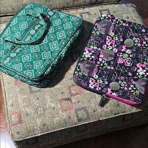 Elegant Green Patterned Laptop Bag